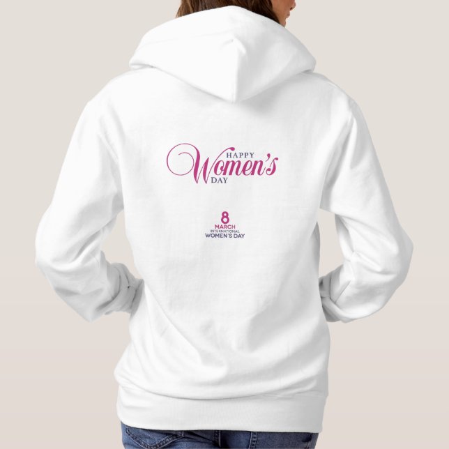 Sudadera  happy women's day 2026 hoodies celebration (Reverso)
