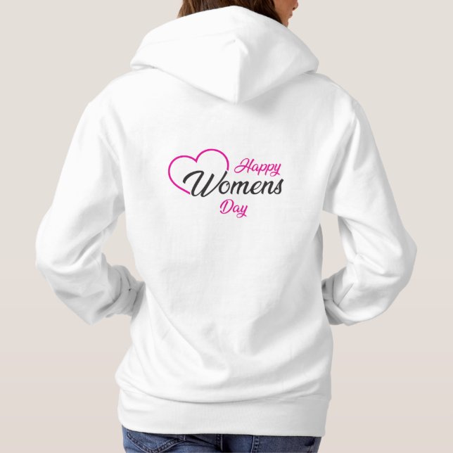 Sudadera  happy women's day 2026 hoodies celebration (Reverso)