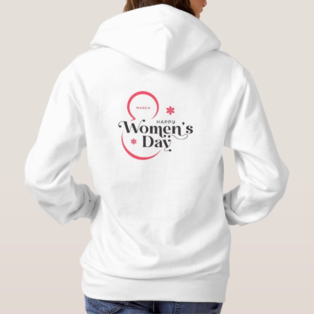 Sudadera  happy women's day 2026 hoodies celebration (Reverso)
