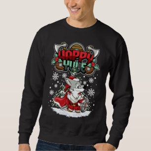 Sudadera Happy Yule Viking Navidad Husky