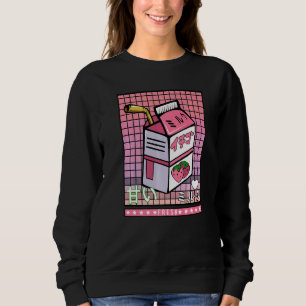 Sudadera Haraju de vaporwave estético de leche de jugo japo
