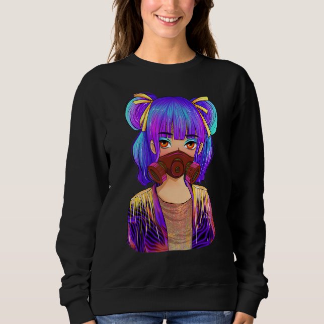 Sudadera Harajuku Pastel Gótico Vaporwave Steampunk Grunge  (Anverso)