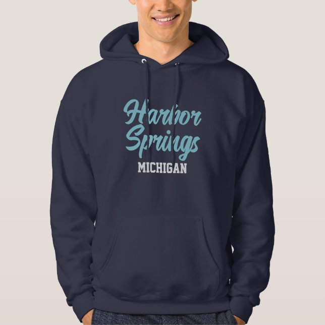 Sudadera Harbour Springs Michigan Printed Hoodie (Anverso)