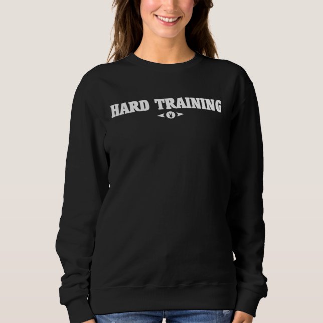 Sudadera HARD TRAINING Gym Fitness Workout Bodybuilding D54 (Anverso)