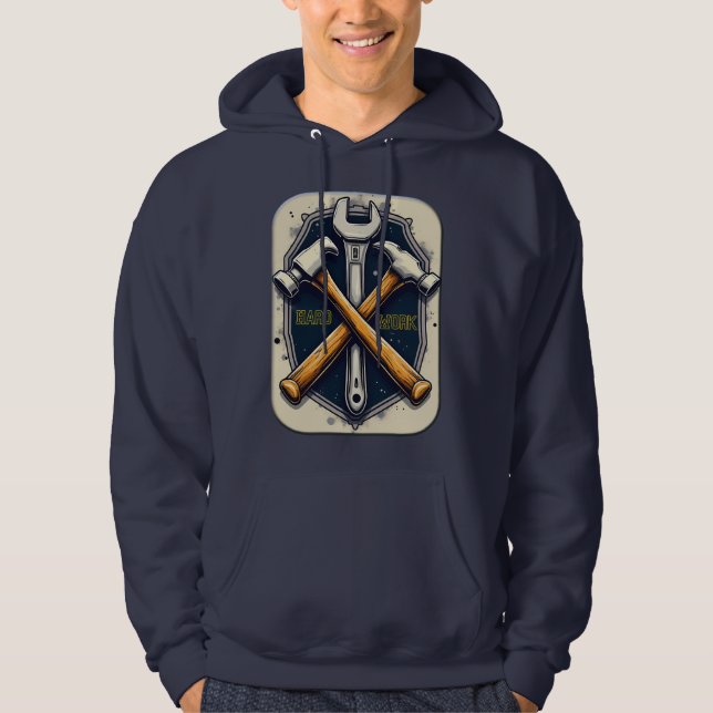 Sudadera Hard Work Tools Worker Pride Labor Day Design (Anverso)