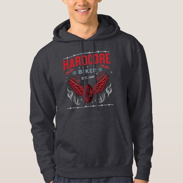 Sudadera Hardcore Biker Red t-shirt (Anverso)