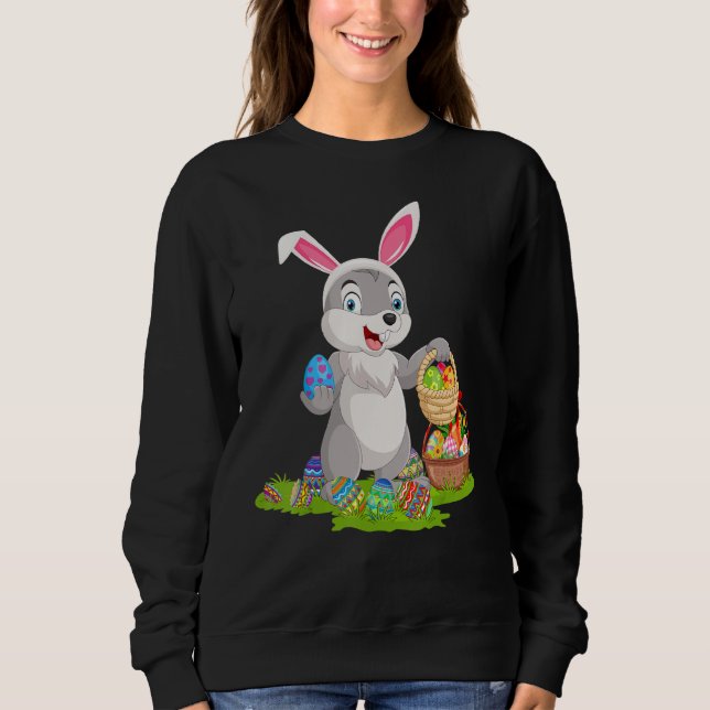 Sudadera Hare Easter Egg Hung Bunny Hare Easter Sunday (Anverso)