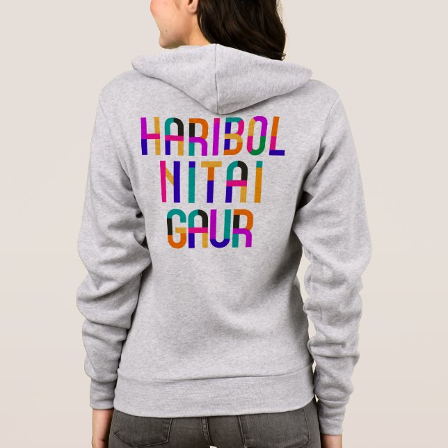 Sudadera  Haribol Nitai Gaur              (Reverso)