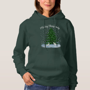 Sudadera Harinas de nieve y un árbol de abetos T-Shirt Hood