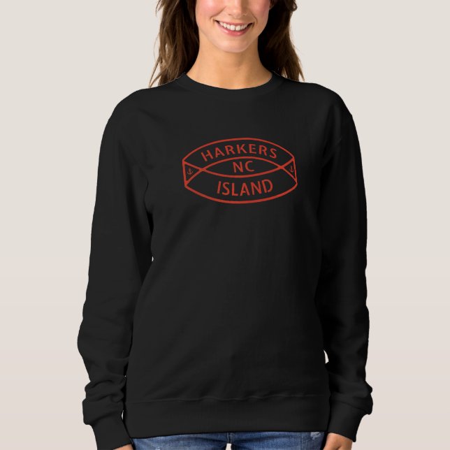 Sudadera Harkers Island NC Summertime Vacationing Anchor Ri (Anverso)