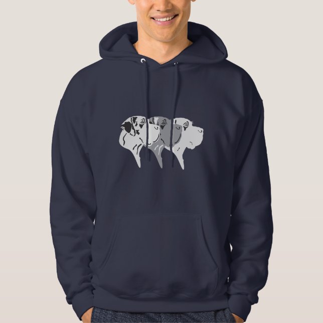 Sudadera Harle Merle White Gran Daneses (Anverso)