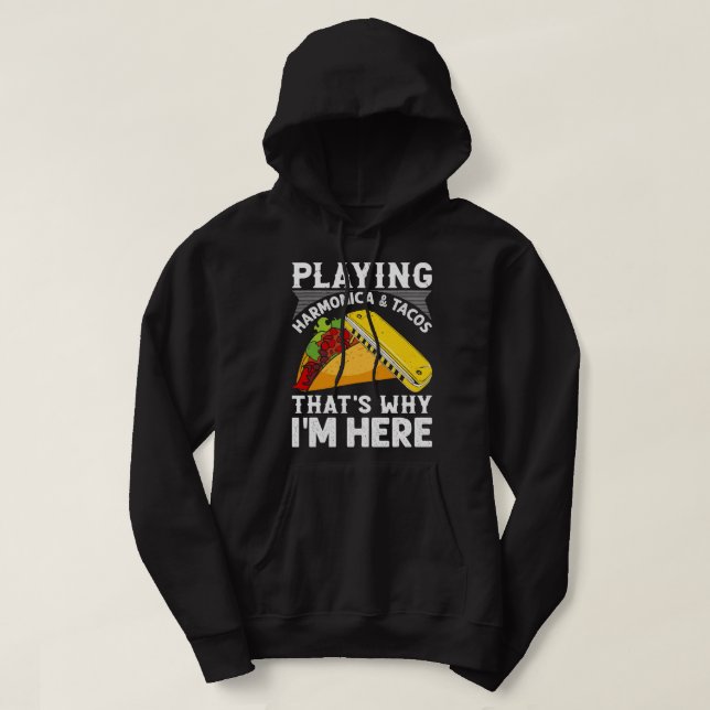Sudadera Harmonica Lover Jugando Tacos Armonica Por Eso (Diseño del anverso)
