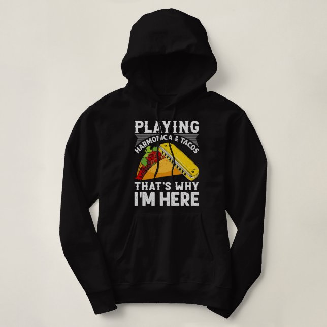 Sudadera Harmonica Lover Jugando Tacos Armonica Por Eso (Diseño del anverso)