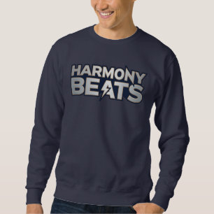 Sudadera Harmony Beats – Arte de Texto de Vibraciones Music