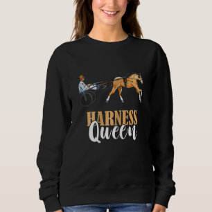 Sudadera Harness Carreras Queen Horse Racer Crown Trotting 