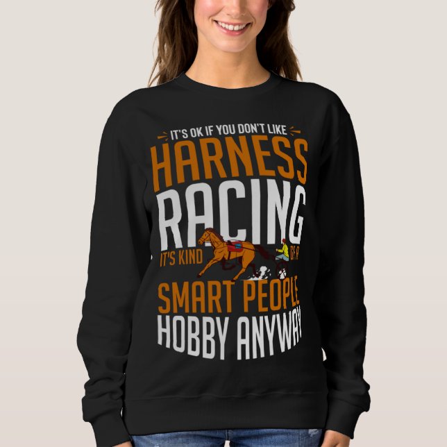 Sudadera Harness Racing Horse Race Track Racer Trotting Hor (Anverso)