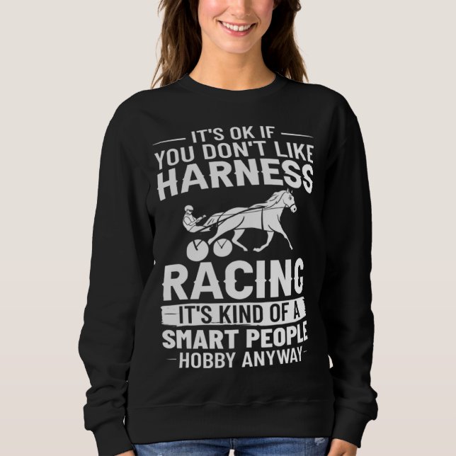 Sudadera Harness Racing Horse Race Track Racer Trotting Hor (Anverso)