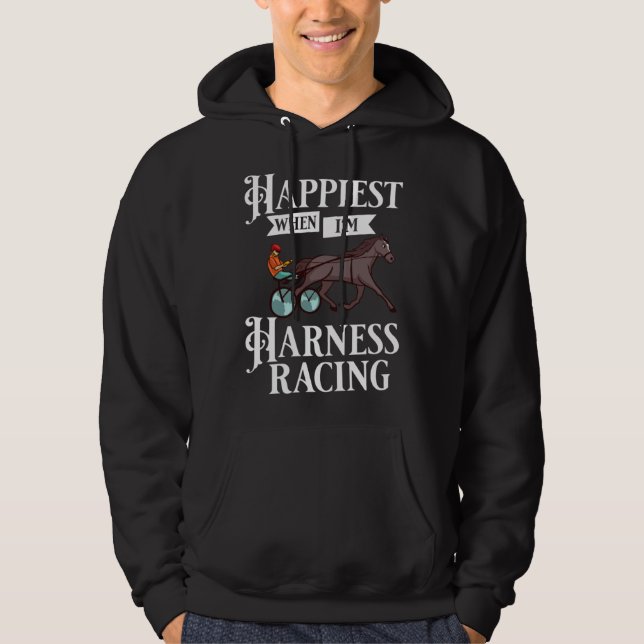 Sudadera Harness Racing Horse Race Track Racer Trotting Hor (Anverso)