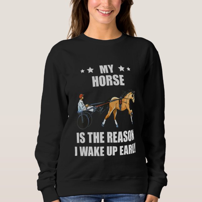 Sudadera Harness Racing The Reason Horse Racer Equitation T (Anverso)