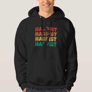 Sudadera Harpist Silhouette Konghou Pedal Harp Harpist Harp