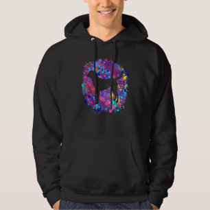 Sudadera Harrier Dog color de agua rosada salpicadura Art P