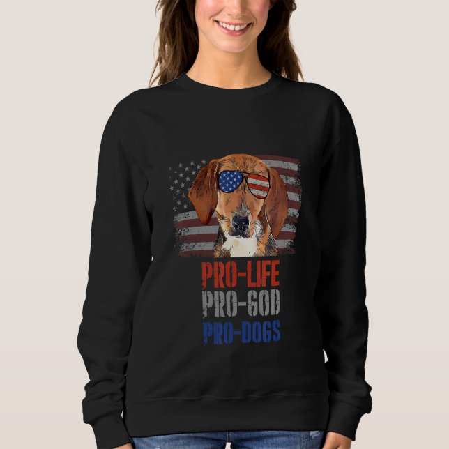 Sudadera Harrier Pro Life Pro God Pro Dogs (Anverso)
