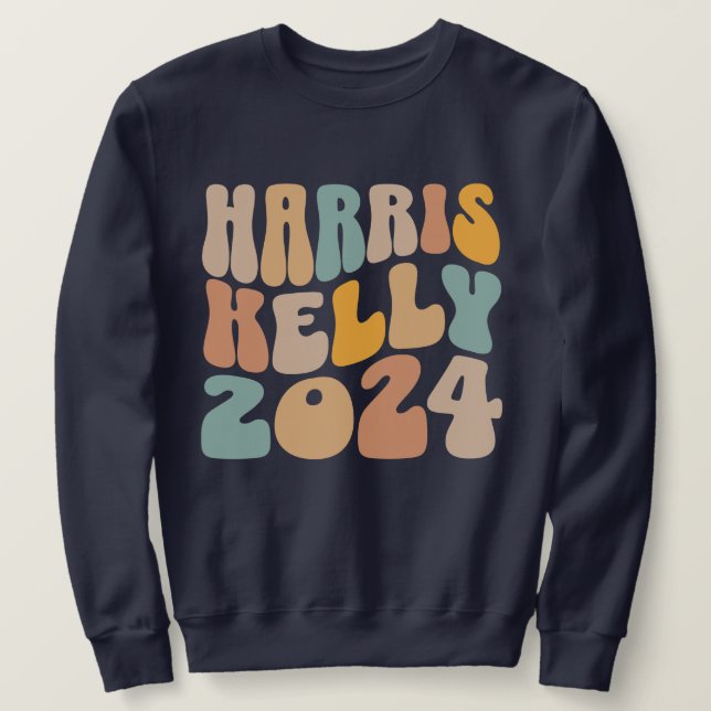 Sudadera Harris Kelly 2024 Trendy Wavy Boho (Anverso del diseño)