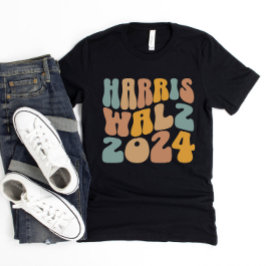 Sudadera Harris Walz 2024 Moda Ondulada Boho