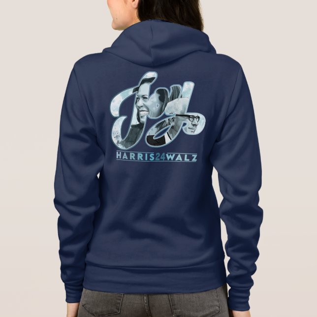 Sudadera Harris Walz Joy 2 Blue (Reverso)