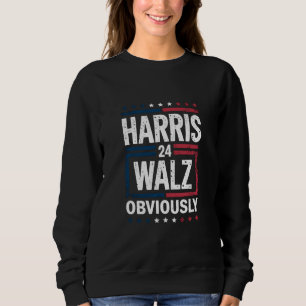Sudadera Harris Walz Obviamente Harris Waltz 2024 Elección