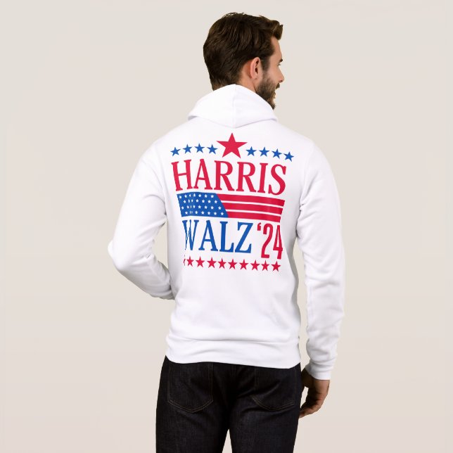 Sudadera Harris y Walz Elecciones 2024 (Reverso completo)