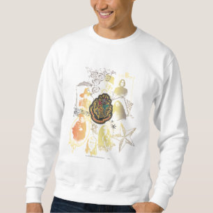 Sudadera Harry Potter   Coloridas crestas de Hogwares