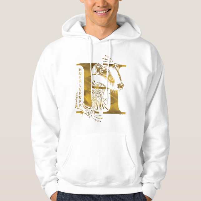 Sudadera Harry Potter | Gráfico Aguamenti HUFFLEPUFF™ (Anverso)