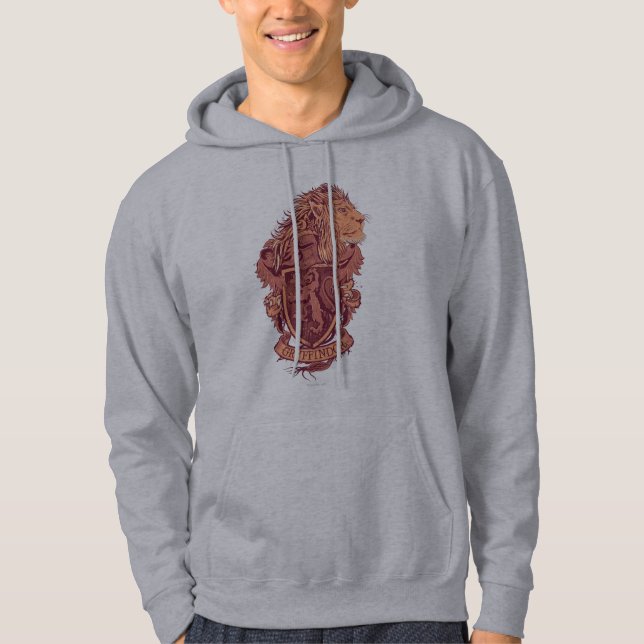 Sudadera Harry Potter | Gryffindor Lion Escudo (Anverso)