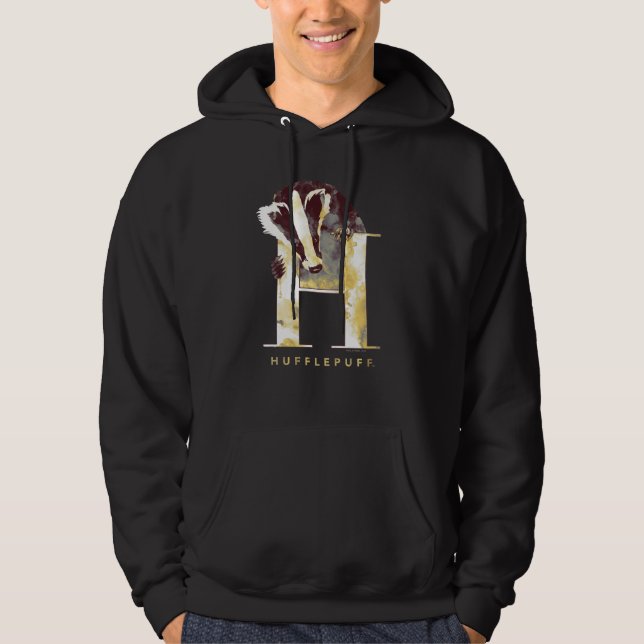 Sudadera Harry Potter | HUFFLEPUFF™ Badger Watercolor (Anverso)