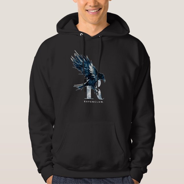 Sudadera Harry Potter | RAVENCLAW™ Raven acuarela (Anverso)