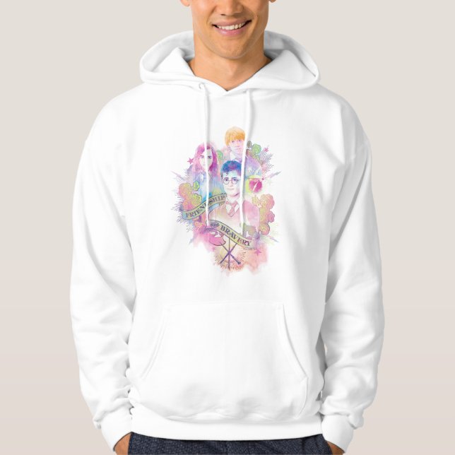 Sudadera Harry Potter Spell | Harry, Hermione y Ron Waterc (Anverso)