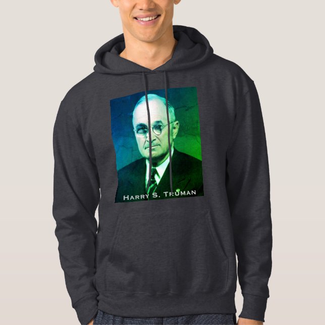 Sudadera Harry S. Truman, Democratic POTUS, político estado (Anverso)