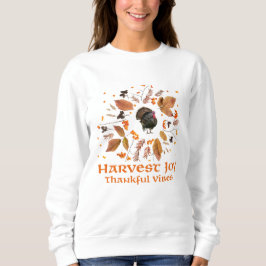 Sudadera Harvest Joy Thankful Vibes– Cozy Fall Style 