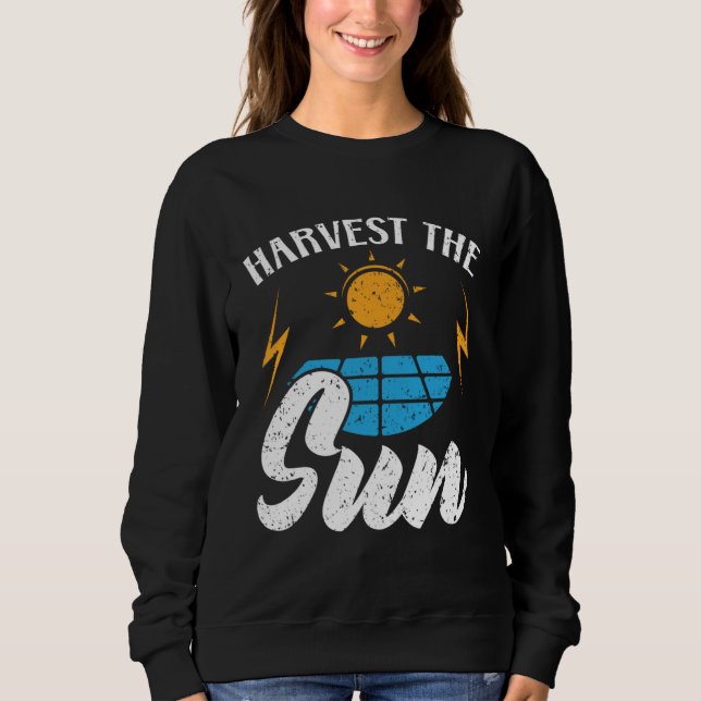 Sudadera Harvest The Sun Renewable Energy Sun Solar Power S (Anverso)