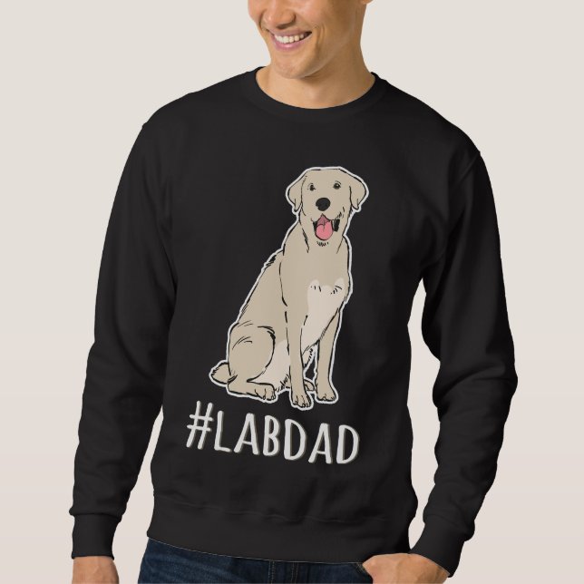 Sudadera Hashtag Lab Dad Labrador Retriever Dad (Anverso)