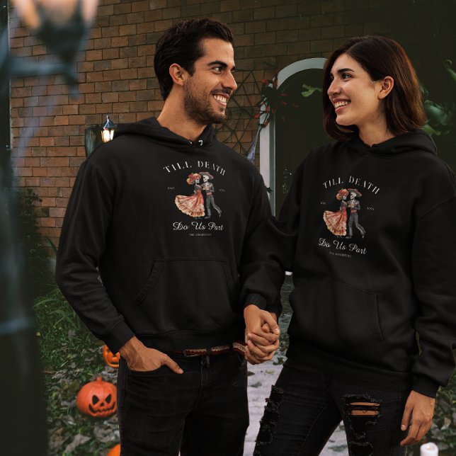Sudadera Hasta la muerte | Pareja de Halloween coincidente (Subido por el creador)