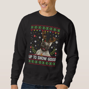 Sudadera Hasta Nieve Buena Buena Blanca Bulldog Perro Ugly