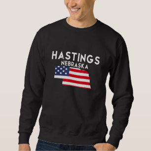 Sudadera Hastings Nebraska EE. UU. Estado América Viajes Ne