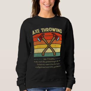 Sudadera Hatchet Ax Thrower Retro de definición de derrame
