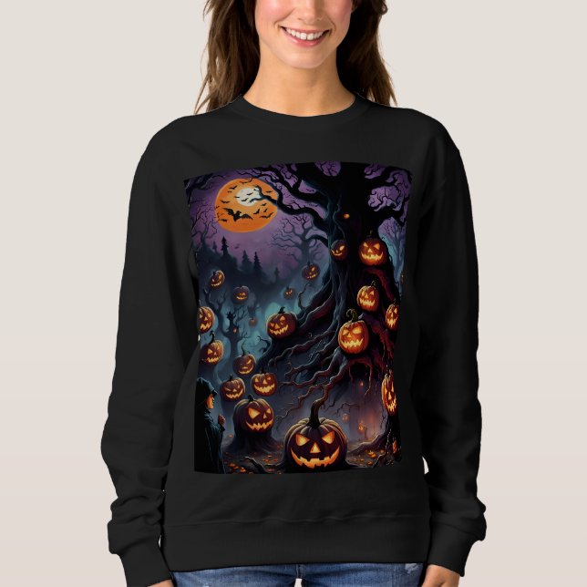 Sudadera Haunting Halloween Vibes +sudadera) (Anverso)