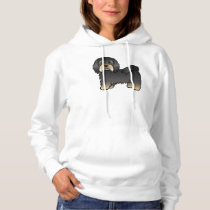 Sudadera Havanés negro y bronceador perro de dibujos animad
