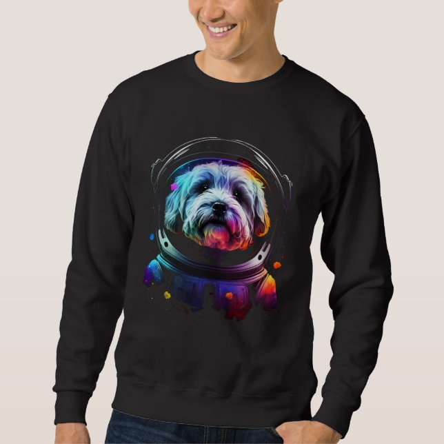 Sudadera Havanese Astronaut Dog in Outer Space  Cosmic Grap (Anverso)