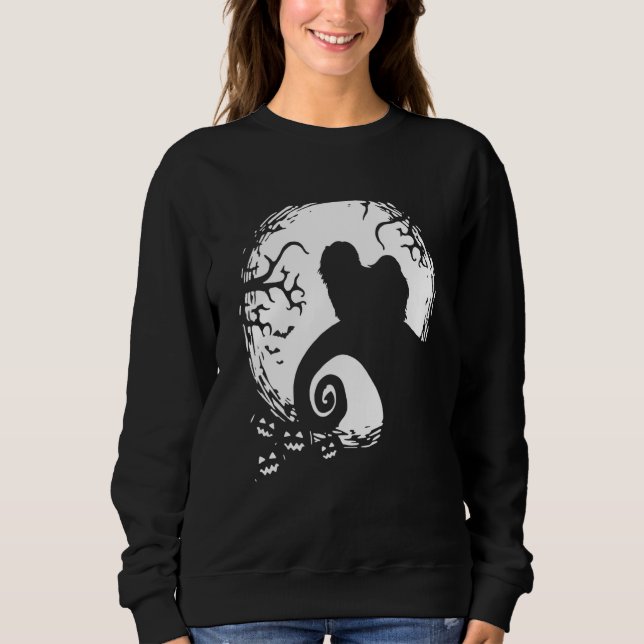 Sudadera Havanese Halloween Bajo La Luz De La Luna Perro Es (Anverso)