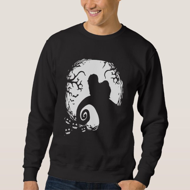 Sudadera Havanese Halloween Bajo La Luz De La Luna Perro Es (Anverso)